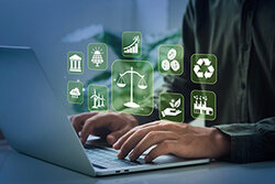 Computer mit virtuellen Symbolen